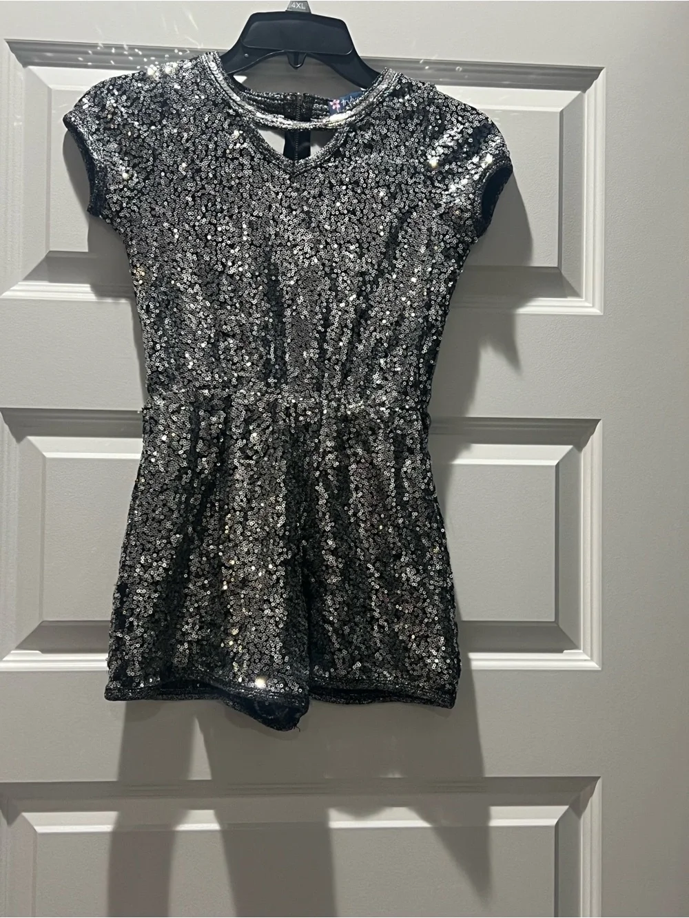Sara Sara Sparkle Metallic Knit Dress